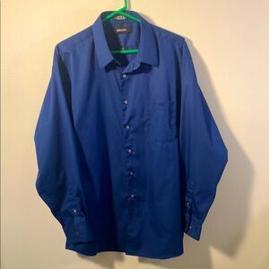 Blue Casual Button Down Shirt